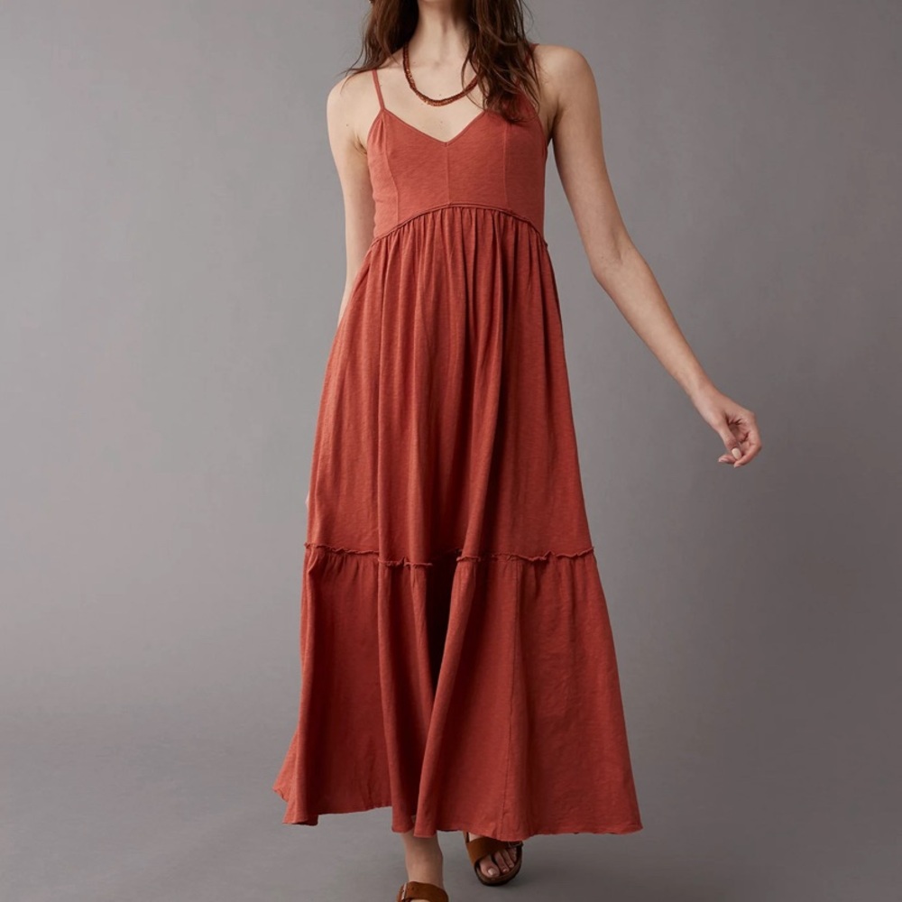 American Eagle V-neck midi dress xxs